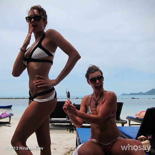 Nina Dobrev joked around with a friend on the beach.
Source: Nina Dobrev on WhoSay
Nina Dobrev joked around with a friend on the beach.
Source: Nina Dobrev on WhoSay