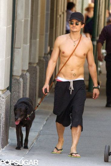 Orlando Bloom Goes Shirtless in NYC Just Because He Can Orlando Bloom Goes Shirtless in NYC Just Because He Can