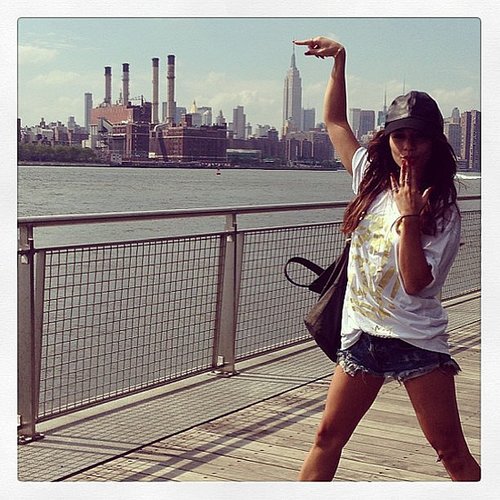 Vanessa Hudgens touched "the tip top" of the Empire State Building during a work trip to NYC.
Source: Instagram user vanessahudgens
Vanessa Hudgens touched "the tip top" of the Empire State Building during a work trip to NYC.
Source: Instagram user vanessahudgens