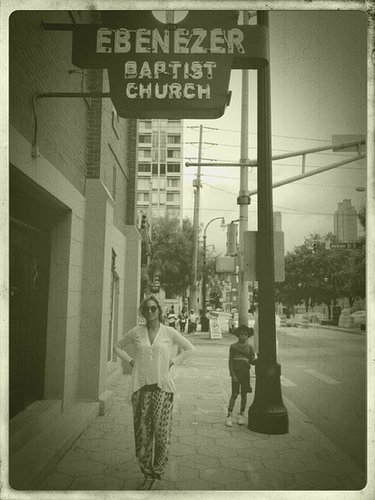Beyoncé Knowles visited the Ebenezer Baptist Church — where Martin Luther King, Jr. was a pastor — during her tour stop in Atlanta.
Source: Tumblr user Beyoncé Knowles
Beyoncé Knowles visited the Ebenezer Baptist Church — where Martin Luther King, Jr. was a pastor — during her tour stop in Atlanta.
Source: Tumblr user Beyoncé Knowles