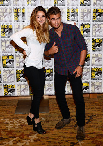 Shailene Woodley and Theo James at the Ender's Game and Divergent press lines.
Shailene Woodley and Theo James at the Ender's Game and Divergent press lines.