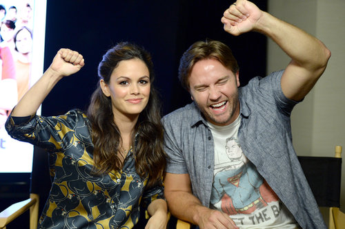 Rachel Bilson posed with Scott Porter on Thursday.
Rachel Bilson posed with Scott Porter on Thursday.