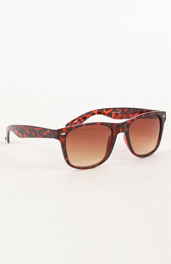 Try your Wayfarers with a print, like this tortoiseshell pair from With Love From CA ($15).
Try your Wayfarers with a print, like this tortoiseshell pair from With Love From CA ($15).