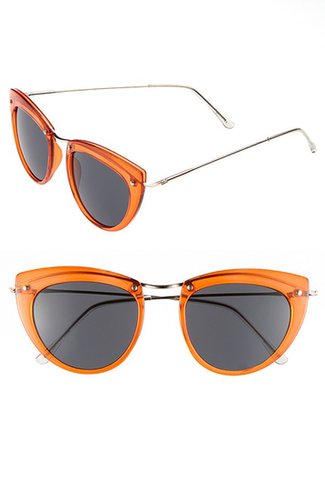 Experiment with some freshly squeezed fashion with Spitfire's orange shades ($38).
Experiment with some freshly squeezed fashion with Spitfire's orange shades ($38).