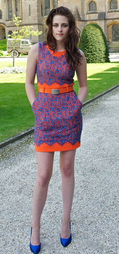 We love the cobalt and tangerine combo of Stewart's Preen dress in May 2012.
We love the cobalt and tangerine combo of Stewart's Preen dress in May 2012.