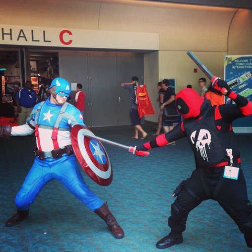 Captain America challenges The Punisher to a duel.
Captain America challenges The Punisher to a duel.