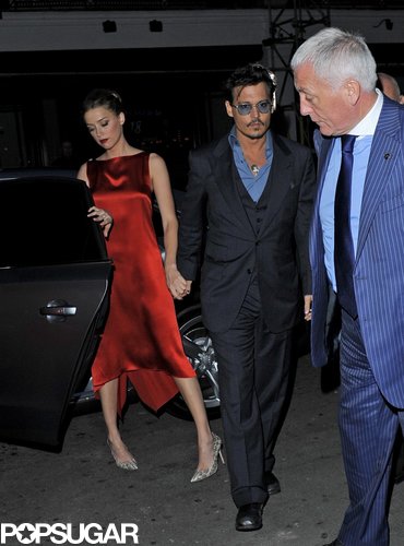 Johnny Depp and Amber Heard Show Love in London Following His UK Premiere Johnny Depp and Amber Heard Show Love in London Following His UK Premiere