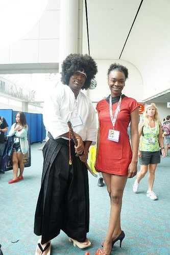 Afro Samurai and Nyota Uhura Afro Samurai and Nyota Uhura