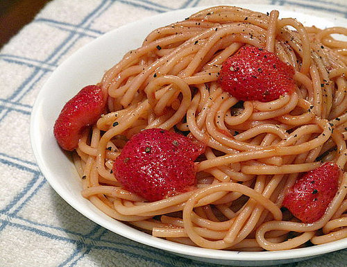Spaghetti With Strawberries Spaghetti With Strawberries