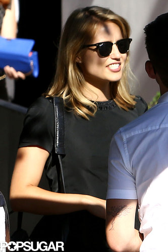 Dianna Agron wore black to Cory Monteith's memorial service.
Dianna Agron wore black to Cory Monteith's memorial service.