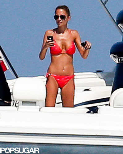 Nicole Richie donned a bright bikini in Saint-Tropez.
Nicole Richie donned a bright bikini in Saint-Tropez.