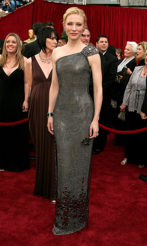The armor-like Armani Privé gown Cate chose for the 79th Annual Academy Awards helped land her on our best-dressed list.
The armor-like Armani Privé gown Cate chose for the 79th Annual Academy Awards helped land her on our best-dressed list.