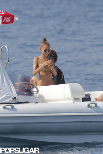 Nicole Richie showed off her bikini body.
Nicole Richie showed off her bikini body.