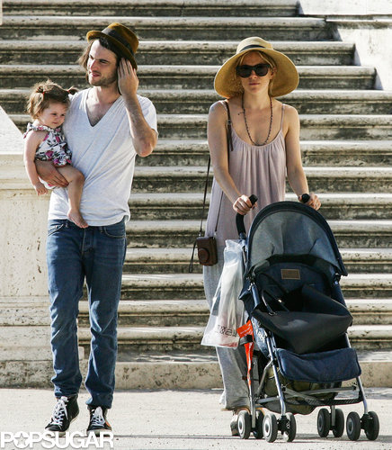 Sienna Miller and Tom Sturridge took their daughter, Marlowe, for a stroll around Rome.
Sienna Miller and Tom Sturridge took their daughter, Marlowe, for a stroll around Rome.