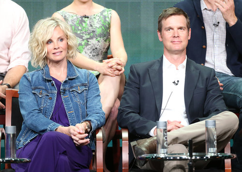 Monica Potter and Peter Krause were among the many stars on stage for the Parenthood panel.
Monica Potter and Peter Krause were among the many stars on stage for the Parenthood panel.