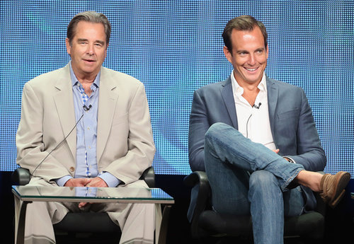 Will Arnett and Beau Bridges spoke on a panel about The Millers.
Will Arnett and Beau Bridges spoke on a panel about The Millers.