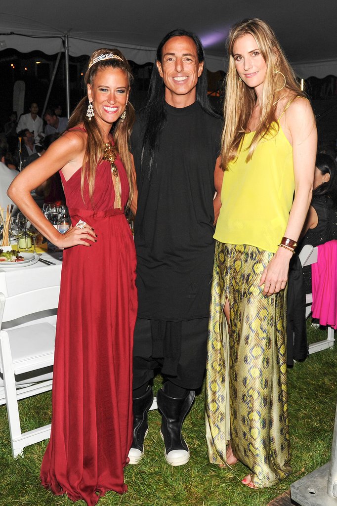 Rick Owens balanced the bright colors of Stacy Engman and Annelise Peterson's bright designs at the annual Watermill Center Summer benefit.
Rick Owens balanced the bright colors of Stacy Engman and Annelise Peterson's bright designs at the annual Watermill Center Summer benefit.