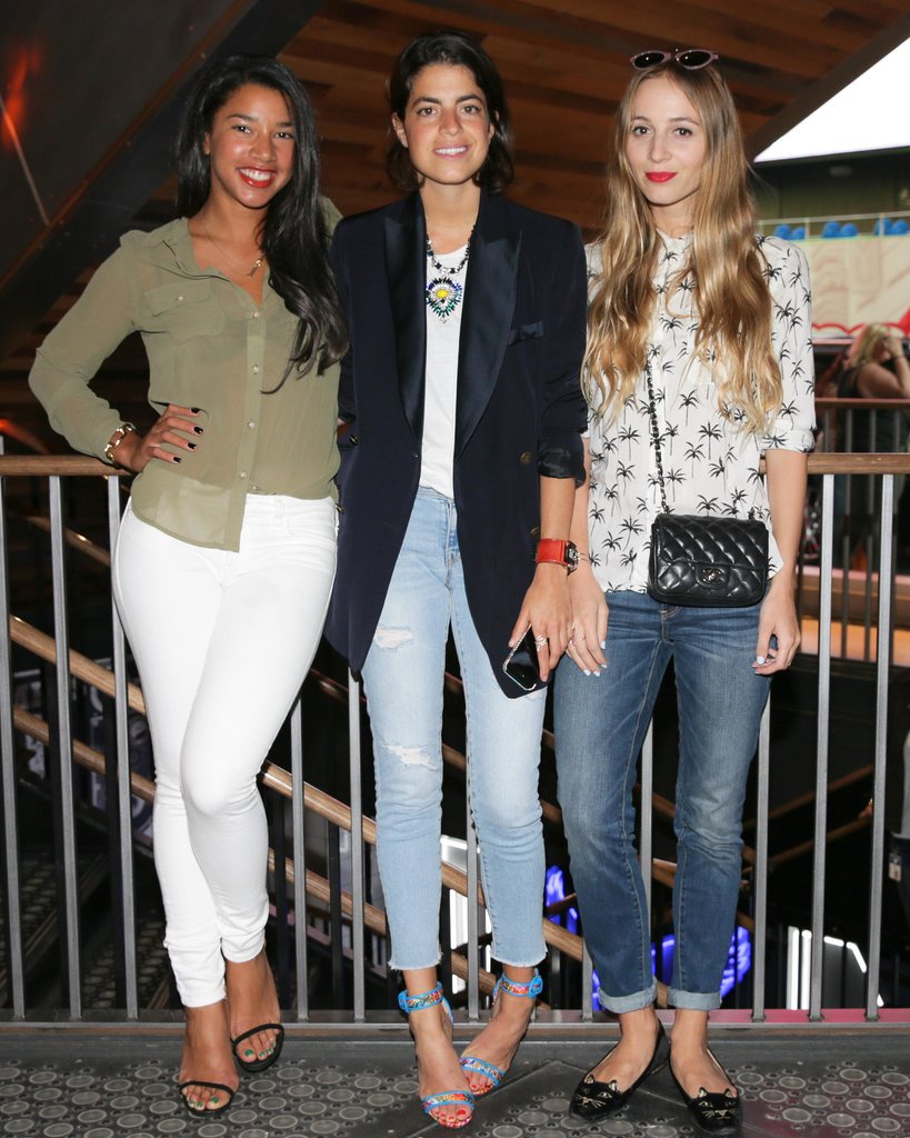 Hannah Bronfman, Leandra Medine, and Harley Viera-Newton kicked off the American Eagle Rock Your Walk campaign at the label's Times Square store.
Hannah Bronfman, Leandra Medine, and Harley Viera-Newton kicked off the American Eagle Rock Your Walk campaign at the label's Times Square store.