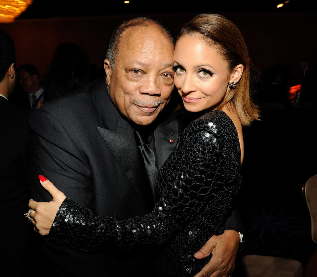 . . . Quincy Jones! The legendary music producer worked with Nicole's dad, Lionel, on many of his hits throughout the '80s, including “We Are the World." Nicole has remained close with Quincy's daughters, Rashida and Kidada, since she was young.
. . . Quincy Jones! The legendary music producer worked with Nicole's dad, Lionel, on many of his hits throughout the '80s, including “We Are the World." Nicole has remained close with Quincy's daughters, Rashida and Kidada, since she was young.