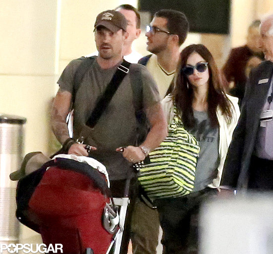 Megan Fox and Brian Austin Green popped up at JFK after announcing their baby news.
Megan Fox and Brian Austin Green popped up at JFK after announcing their baby news.