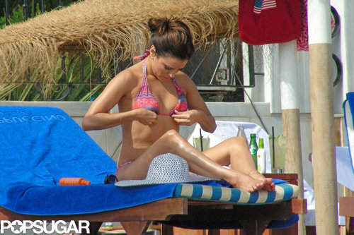 Eva Longoria wore a bikini in Spain.
Eva Longoria wore a bikini in Spain.