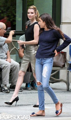 Jennifer Aniston Goes Makeup-Free Before a Big Apple Press Day With Emma and Jason Jennifer Aniston Goes Makeup-Free Before a Big Apple Press Day With Emma and Jason