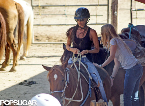 Victoria Beckham Is on a Horse! Victoria Beckham Is on a Horse!