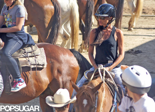 Victoria Beckham Is on a Horse! Victoria Beckham Is on a Horse!