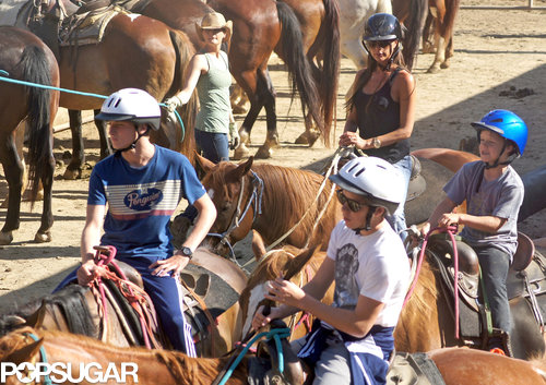 Victoria Beckham hopped on a horse for a horseback-riding excursion with her sons in LA.
Victoria Beckham hopped on a horse for a horseback-riding excursion with her sons in LA.