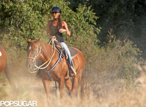 Victoria Beckham Is on a Horse! Victoria Beckham Is on a Horse!