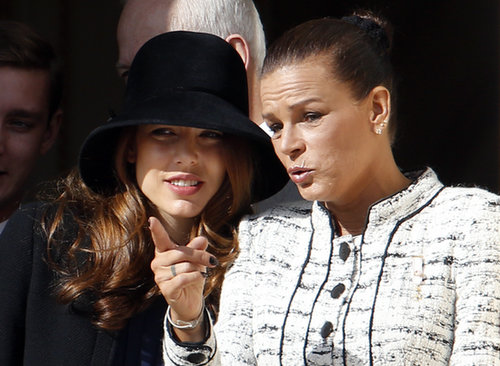 Charlotte and her aunt Princess Stephanie of Monaco spoke on the balcony of the Monaco Palace during the celebrations marking Monaco's National Day in 2013.
Charlotte and her aunt Princess Stephanie of Monaco spoke on the balcony of the Monaco Palace during the celebrations marking Monaco's National Day in 2013.