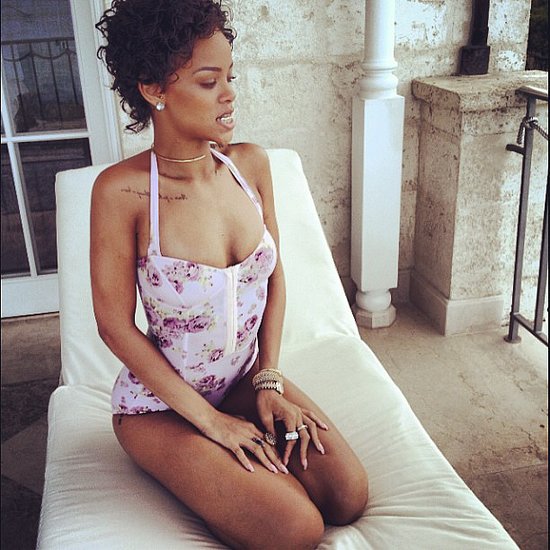 Rihanna rocked a Rodarte swimsuit while lounging by the pool in Barbados.
Source: Instagram user badgalriri
Rihanna rocked a Rodarte swimsuit while lounging by the pool in Barbados.
Source: Instagram user badgalriri