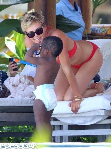 Charlize Theron Shows Off Her Hot Birthday Bikini Bod Charlize Theron Shows Off Her Hot Birthday Bikini Bod