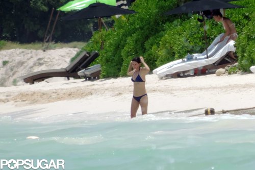 Courteney Cox took a dip in the ocean.
Courteney Cox took a dip in the ocean.