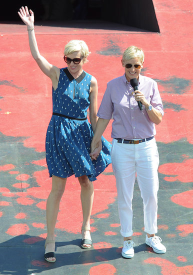 Ellen DeGeneres and Portia de Rossi held hands for a March 2013 trip to Australia for Ellen's show.
Ellen DeGeneres and Portia de Rossi held hands for a March 2013 trip to Australia for Ellen's show.