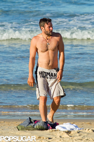 In August, a shirtless Joel Edgerton hit up Bondi Beach in Sydney.
In August, a shirtless Joel Edgerton hit up Bondi Beach in Sydney.