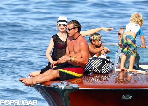 Gwen Stefani Stays Glam as Gavin Rossdale Goes Shirtless Gwen Stefani Stays Glam as Gavin Rossdale Goes Shirtless