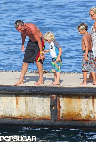 Gwen Stefani Stays Glam as Gavin Rossdale Goes Shirtless Gwen Stefani Stays Glam as Gavin Rossdale Goes Shirtless