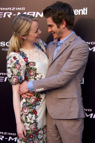 Andrew Garfield wrapped his arms around Emma Stone at The Amazing Spider-Man premiere in Madrid in June 2012.
Andrew Garfield wrapped his arms around Emma Stone at The Amazing Spider-Man premiere in Madrid in June 2012.