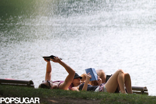 Jennifer Lawrence ad Nicholas Hoult spent their date reading at the park.
Jennifer Lawrence ad Nicholas Hoult spent their date reading at the park.