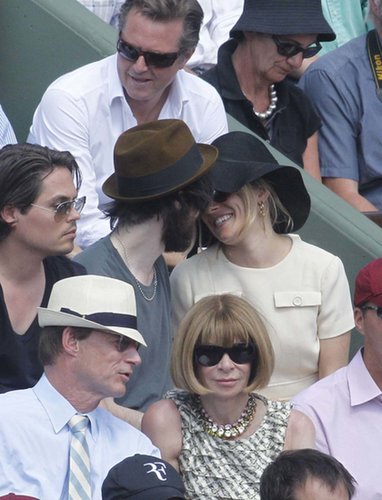And then there are the times when things get awkward, like when Sienna Miller and Tom Sturridge pack on the PDA one row up.
And then there are the times when things get awkward, like when Sienna Miller and Tom Sturridge pack on the PDA one row up.