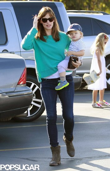 Jennifer Garner carried little Samuel on a trip to a farmers market in LA.
Jennifer Garner carried little Samuel on a trip to a farmers market in LA.