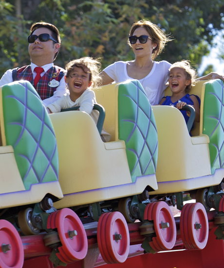Jennifer Lopez enjoyed a Disneyland roller coaster with her twins, Emme and Max, in August 2013.
Jennifer Lopez enjoyed a Disneyland roller coaster with her twins, Emme and Max, in August 2013.