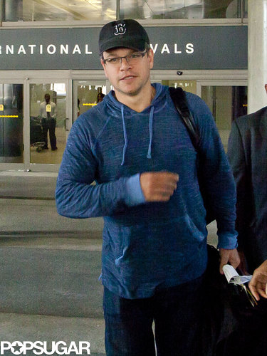 Matt Damon Lands at LAX Amid Candid NSA Comments Matt Damon Lands at LAX Amid Candid NSA Comments