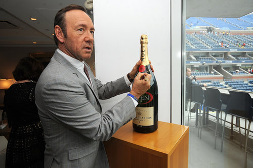 Kevin Spacey autographed a bottle of Moët & Chandon during the opening night gala.
Kevin Spacey autographed a bottle of Moët & Chandon during the opening night gala.