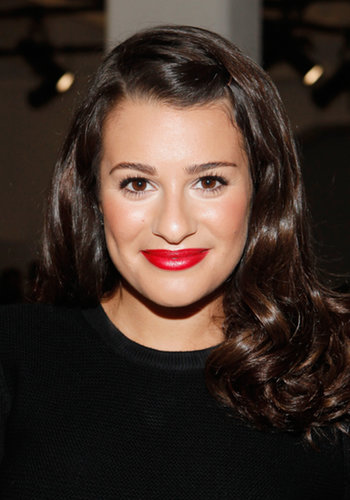 Sitting front row at Jason Wu's show during New York Fashion Week in 2011, Lea went for classic beauty with her pinned-up waves and bright red lipstick.
Sitting front row at Jason Wu's show during New York Fashion Week in 2011, Lea went for classic beauty with her pinned-up waves and bright red lipstick.