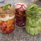 Rock the Ombre Trend With Colorful Mason-Jar Salads