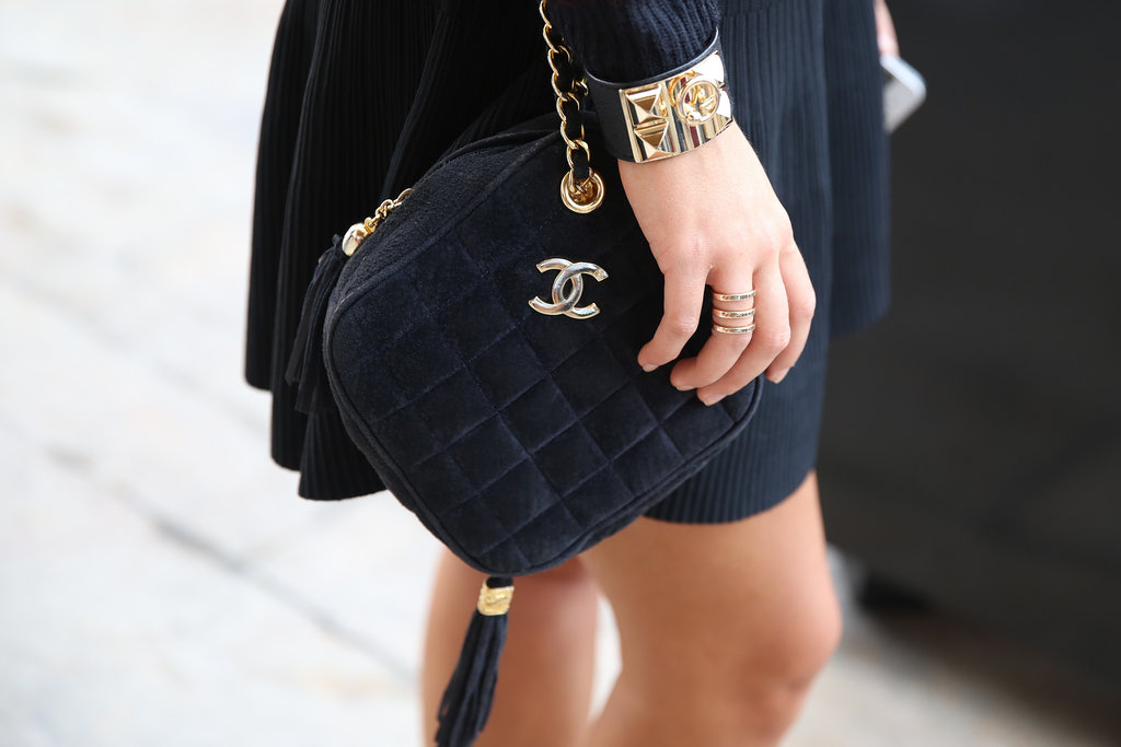 A quilted Chanel.
A quilted Chanel.