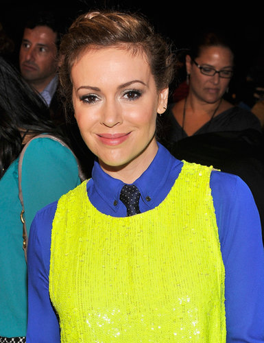 Alyssa Milano at the Project Runway Spring 2014 fashion show.
Alyssa Milano at the Project Runway Spring 2014 fashion show.
