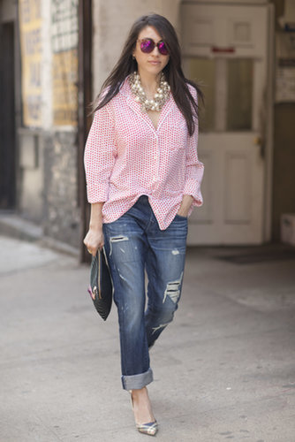 Dressed down and totally on-point.
Dressed down and totally on-point.